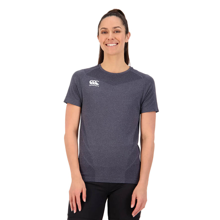 T-shirt Seamless Noir pour Femmes de Canterbury