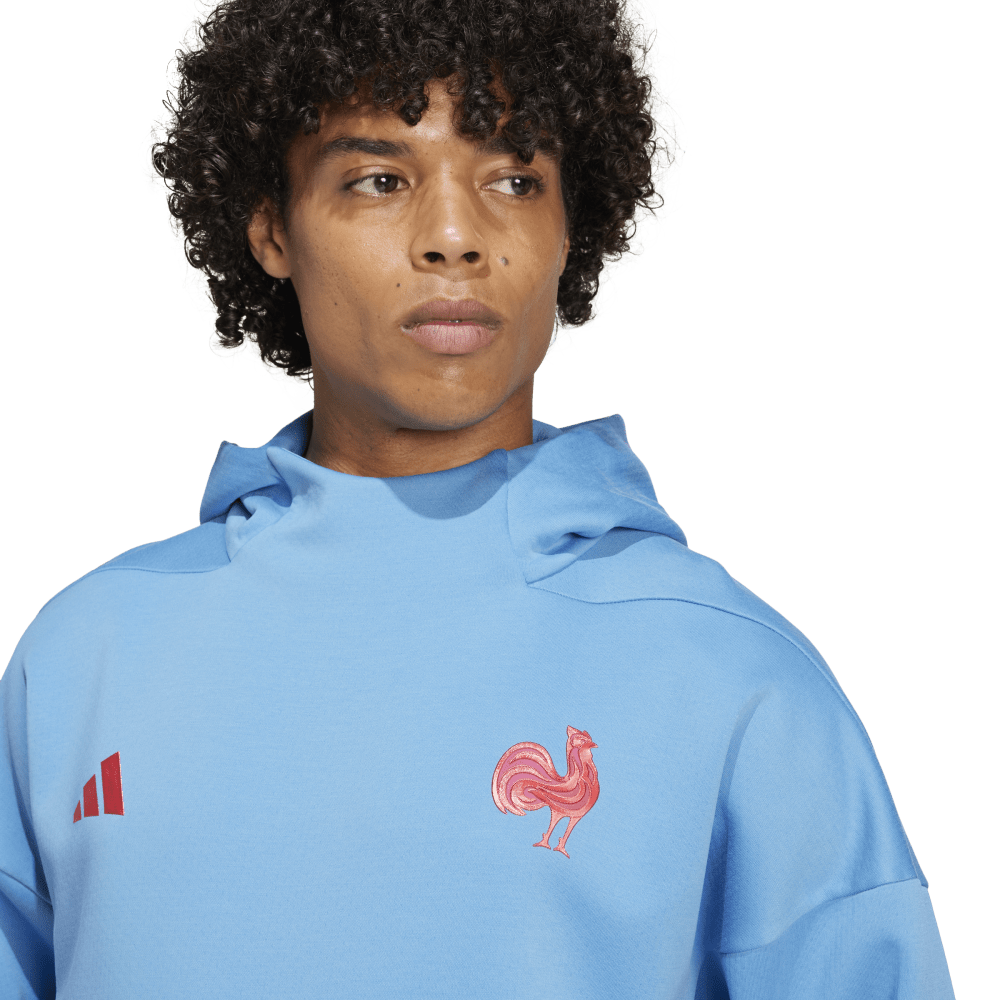 adidas France Sweat à Capuche de Voyage Homme