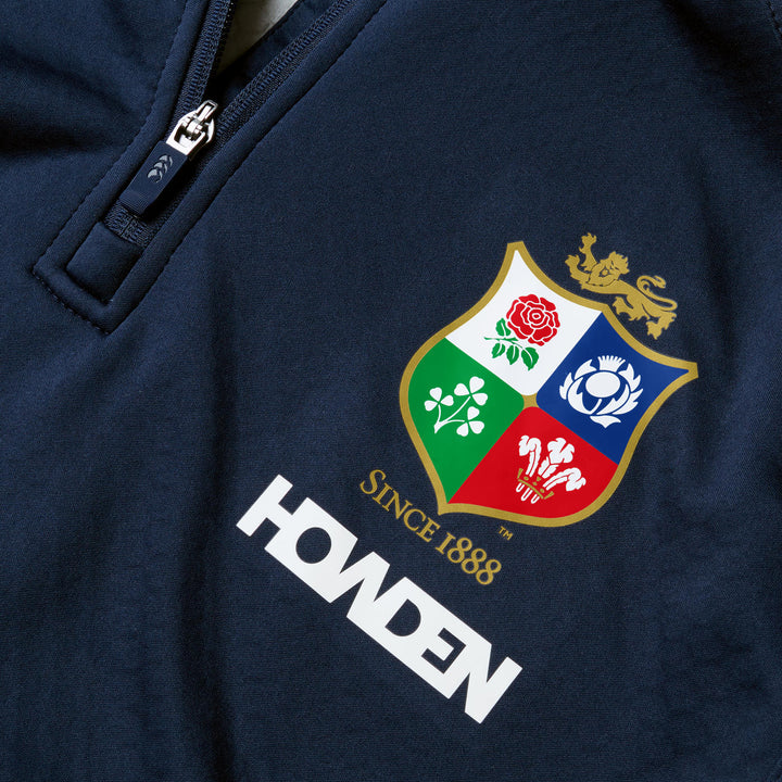 1/4 Zip Fleece Canterbury Les Lions Britanniques et Irlandais Bleu Foncé