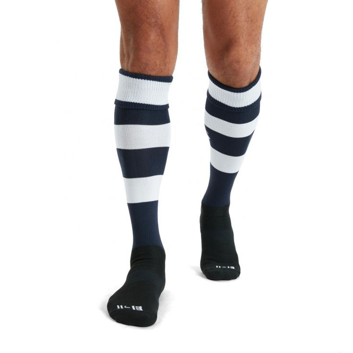 Chaussettes Canterbury Team Hooped Bleu Marine/Blanc Enfant