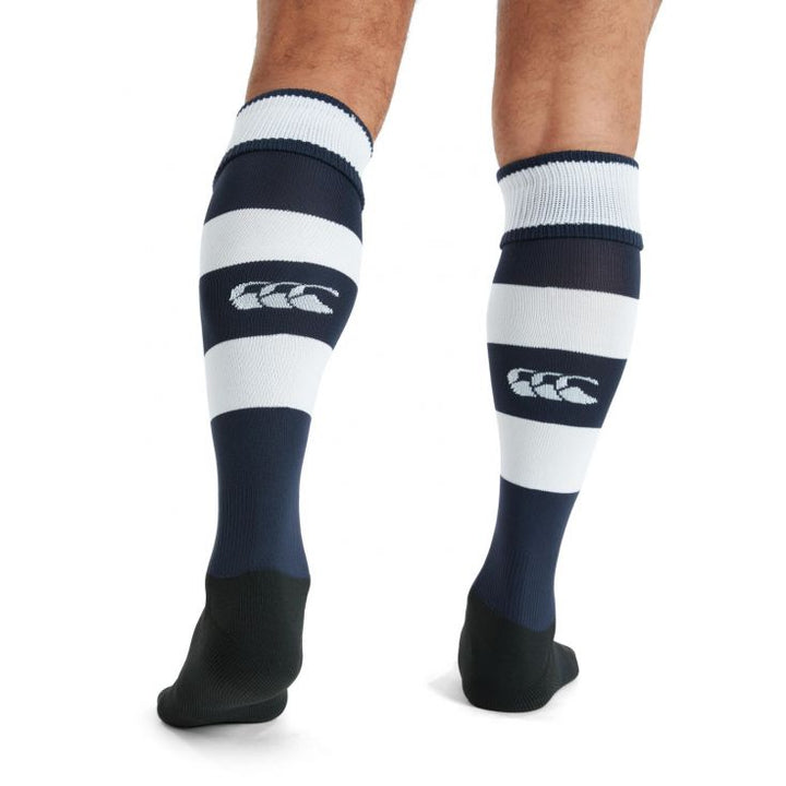 Chaussettes Canterbury Team Hooped Bleu Marine/Blanc