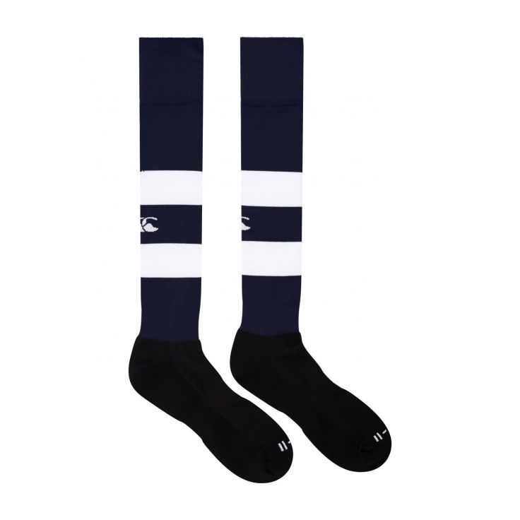 Chaussettes Canterbury Team Hooped Bleu Marine/Blanc