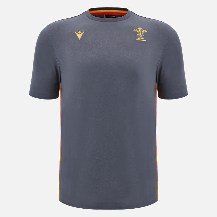 T-shirt de Voyage Rugby Pays de Galles Homme Anthracite