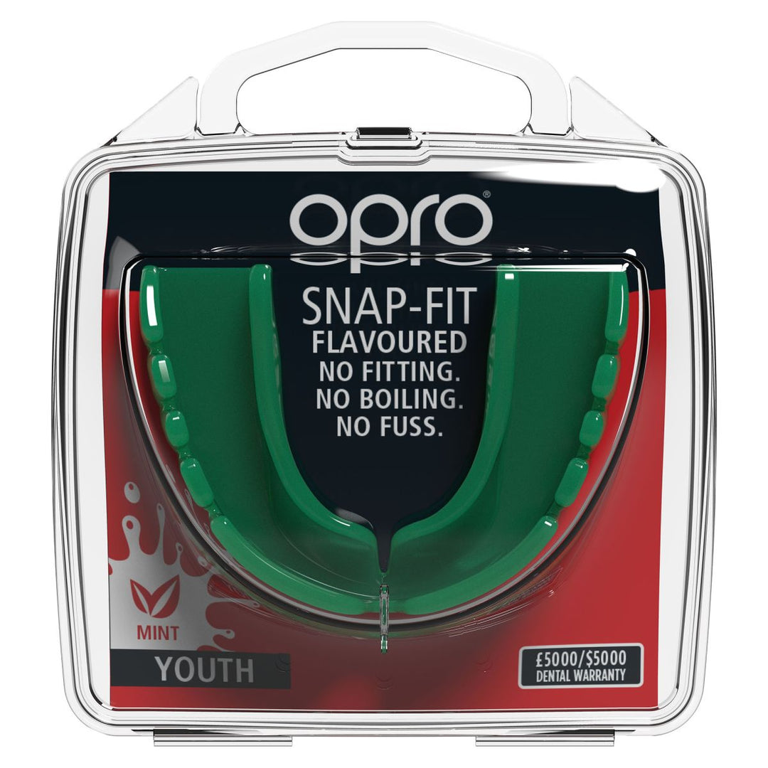 OPRO Snap-Fit Protège-Dents Saveur Menthe Enfant